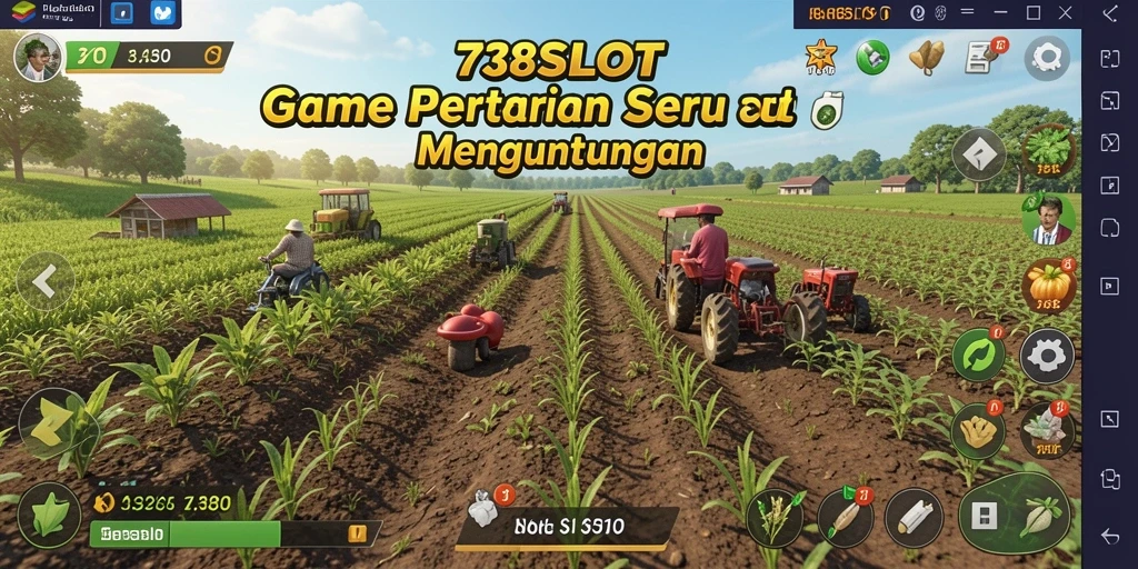 Gameplay seru 738SLOT dengan elemen pertanian yang menarik.
