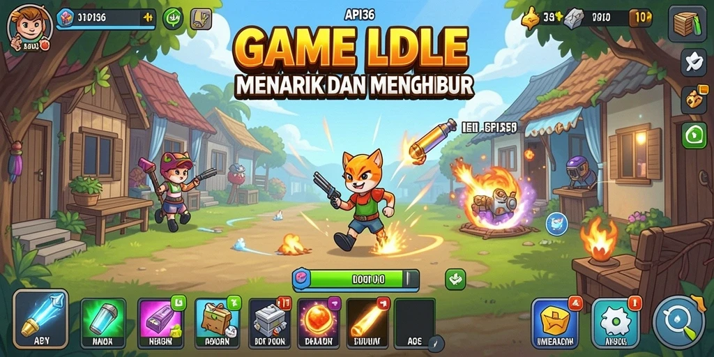 Tampilan gameplay API36 yang menawan dan sederhana.
