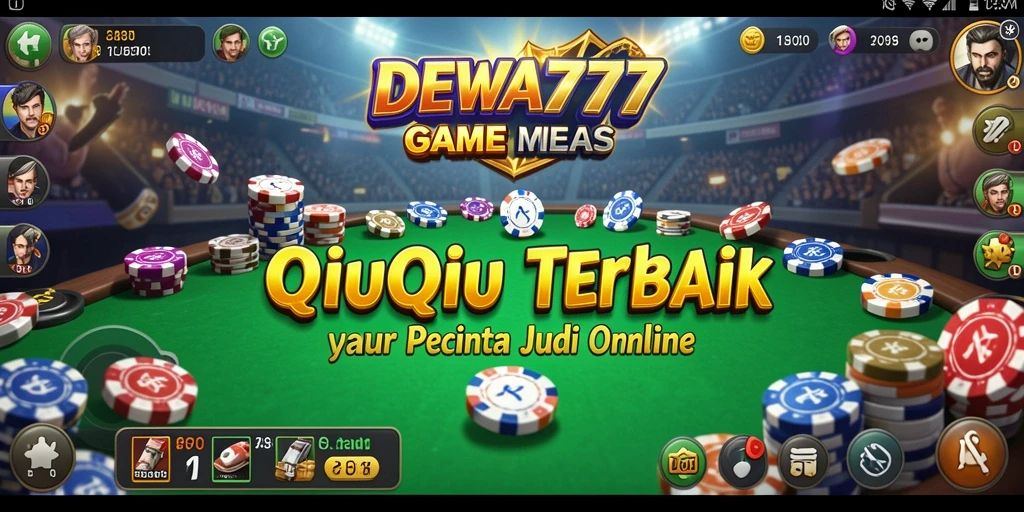 Tampilan menarik gameplay QiuQiu dalam DEWA777.