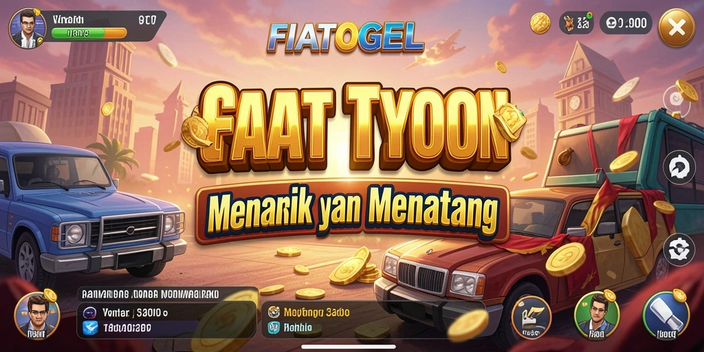 Gameplay menarik dari FIATOGEL yang menantang para pengusaha muda.