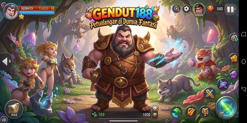 Tampilan gameplay seru dari GENDUT188 dalam dunia petualangan.