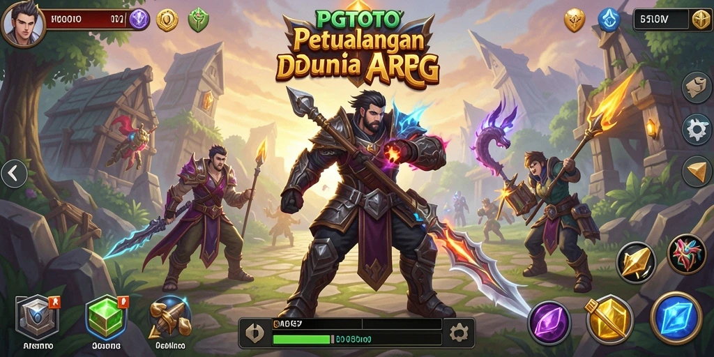 Tangkapan layar menampilkan aksi seru dalam gameplay ARPG PGTOTO.