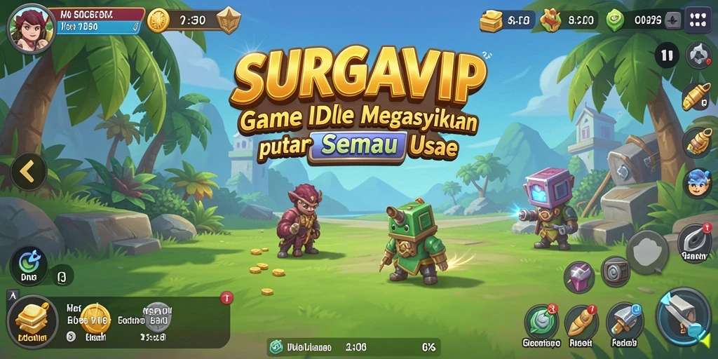 Tampilan gameplay SURGAVIP yang santai dan menyenangkan.